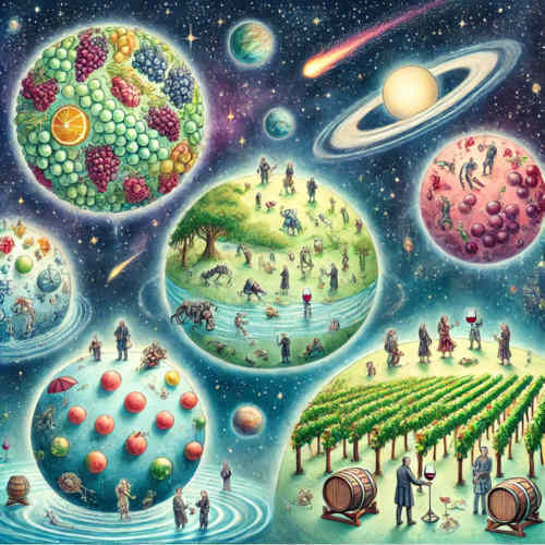 Bild zum Gedicht Die Planetenbewohner von Lessing